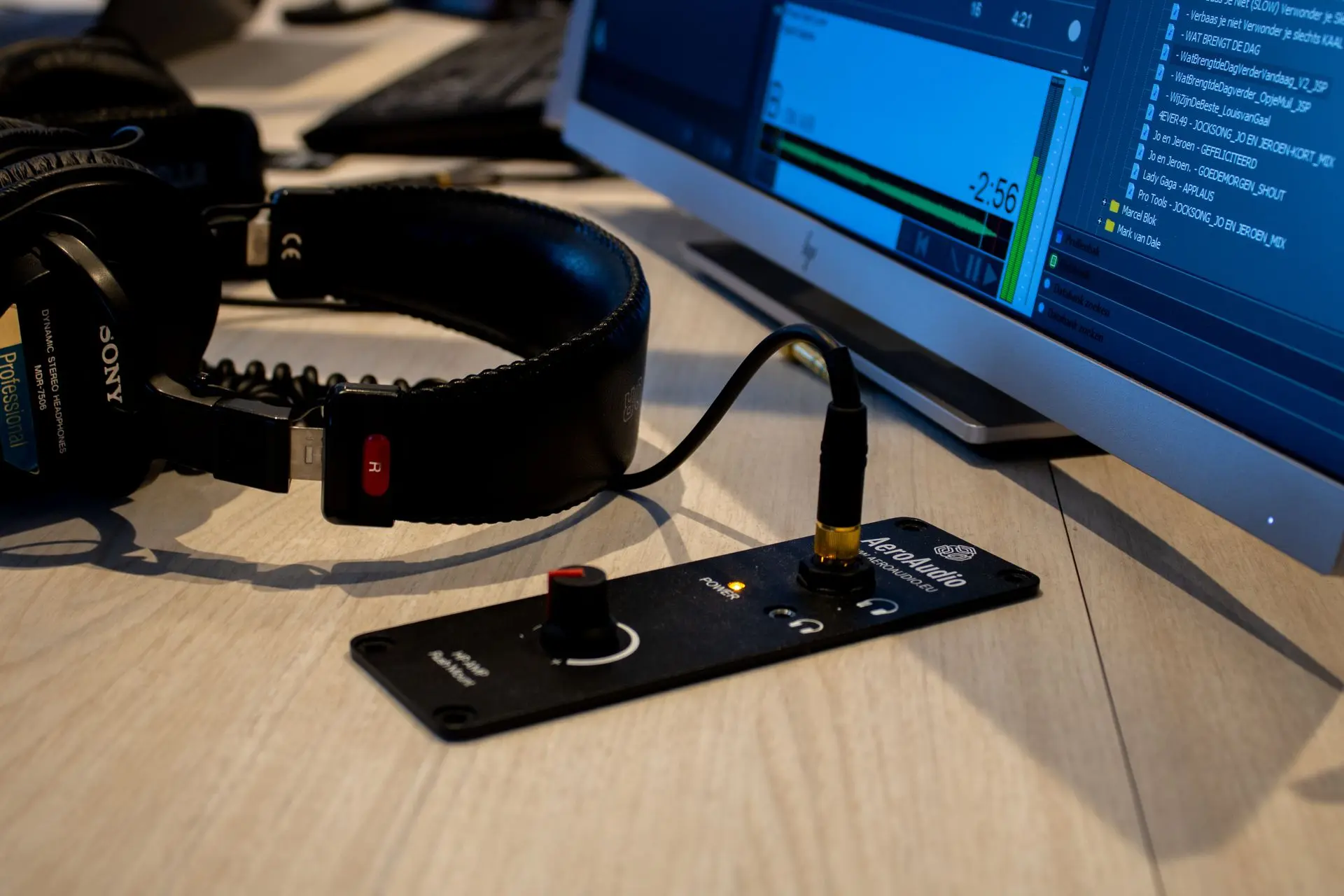 Ingebouwde AeroAudio hoofdtelefoonversterker