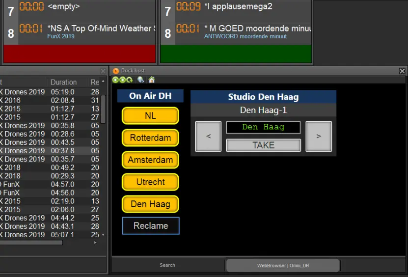 Audio-over-IP Livewire+ matrix