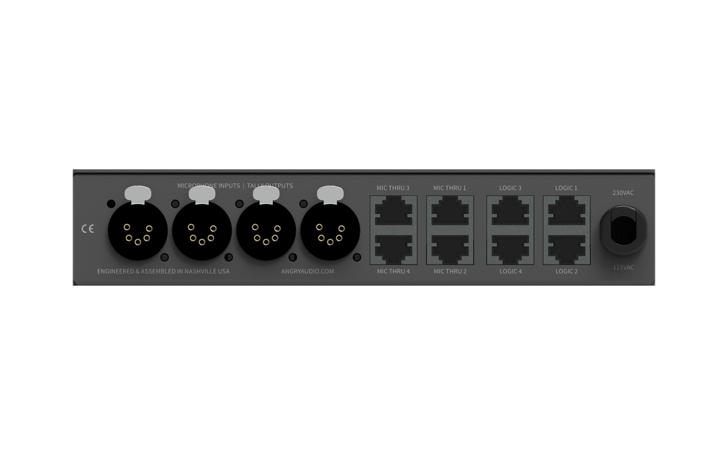 Angry Audio Mic Tally Gadget - Back