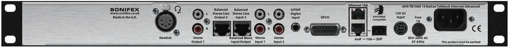 Sonifex AVN-TB10AR rear