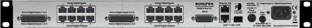 Sonifex AVN-PD8 rear