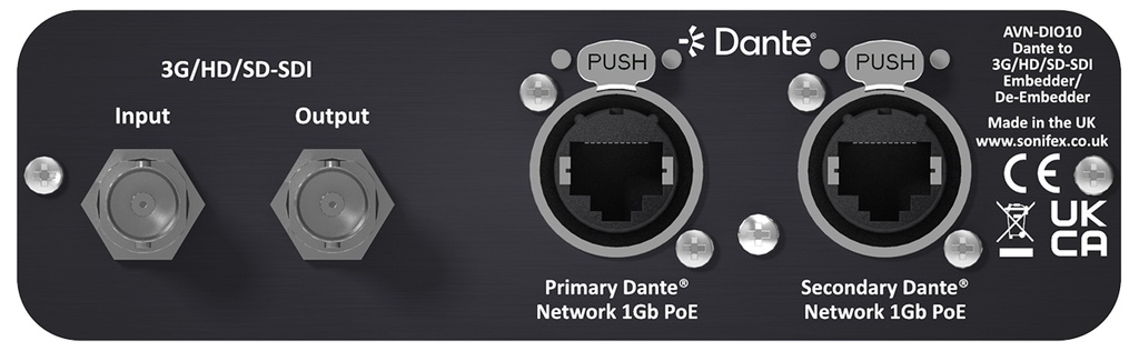 Sonifex AVN-DIO10 - Back