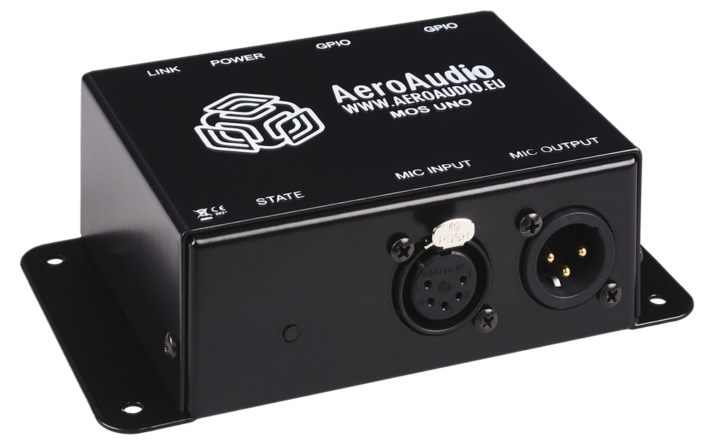 AeroAudio MOS UNO - microfoon OnAir switch - incl. voeding
