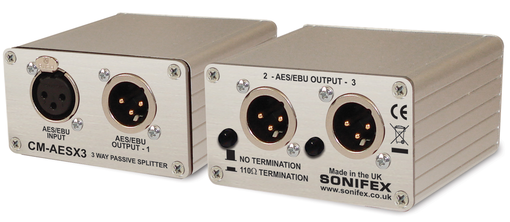 Sonifex CM-AESX3 audio distribution passive XLR