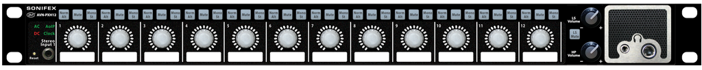 Sonifex AVN-PXH12 2 x 12 Channel Mix Monitor - AoIP