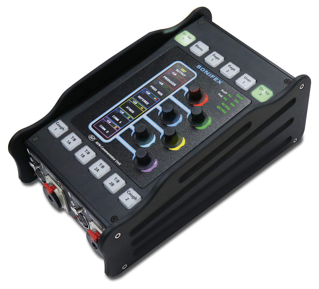 Sonifex AVN-CU2-DANTE 2 Mic/Line Input Commentator Unit