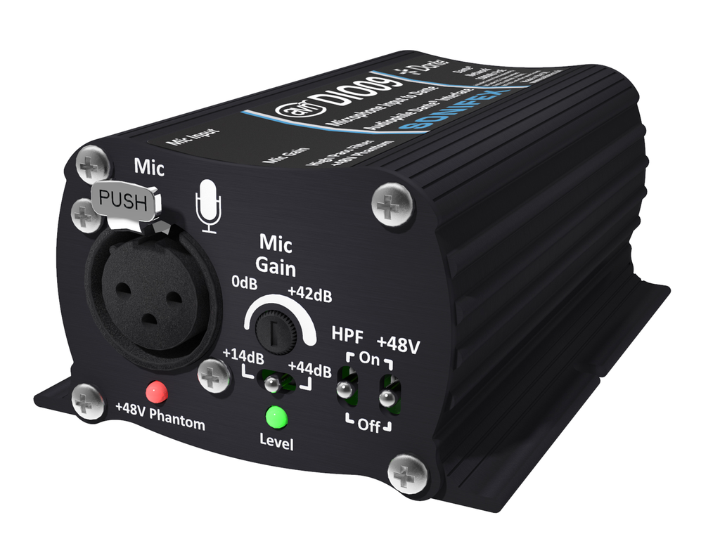 Sonifex AVN-DIO09 Microphone input to Dante