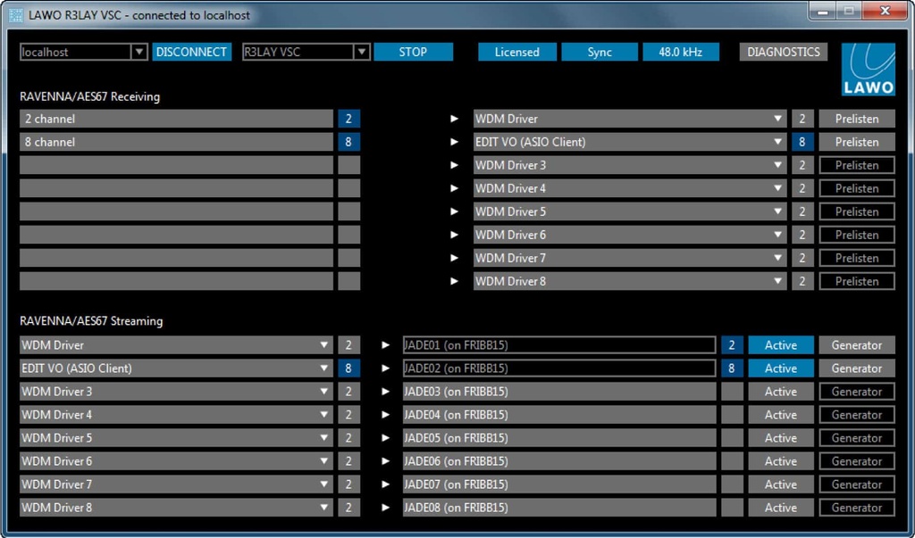 LAWO RƎLAY VSC Virtual Sound card