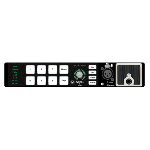 [AVN-TB6] Sonifex AVN-TB6 6 Button Talkback Intercom (No Mic)