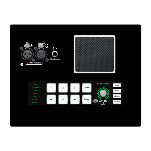 [AVN-TB6D] Sonifex AVN-TB6D 6 Button Talkback Intercom, Desktop