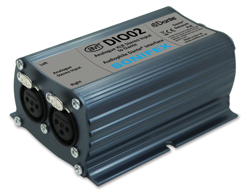 [AVN-DIO02] Sonifex AVN-DIO02 XLR analog stereo input to Dante