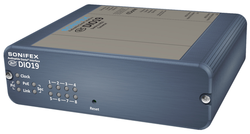 [AVN-DIO19] Sonifex AVN-DIO19 - Dante naar 8 AES3 Stereo ingang & uitgang, D-Type