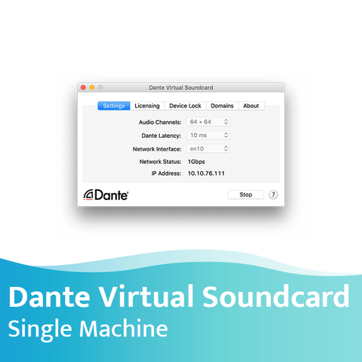 [DVS-TK-RES] Audinate Dante Virtual Soundcard (DVS) - single machine license